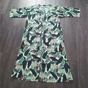 Rachel Zoe Tropical Leaves
Kimono Swim Cover Up Duster KWOT